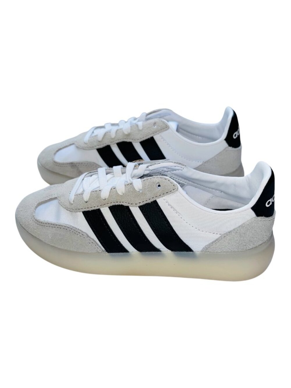 Adidas Barreda Decode Women’s Sneakers, White/Black/Gray, Size 6 1/2, New in Box